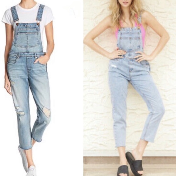 Blank NYC Distressed Slim Girlfriend Denim Overall
